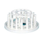 : Labxe Test Tube Stand Round (Pack of 2) White