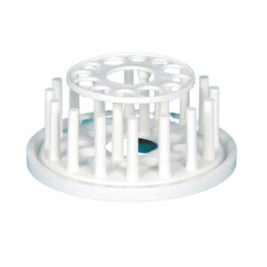 : Labxe Test Tube Stand Round (Pack of 2) White